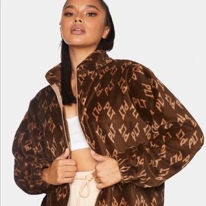 PRETTYLITTLETHING: faux fur fleece